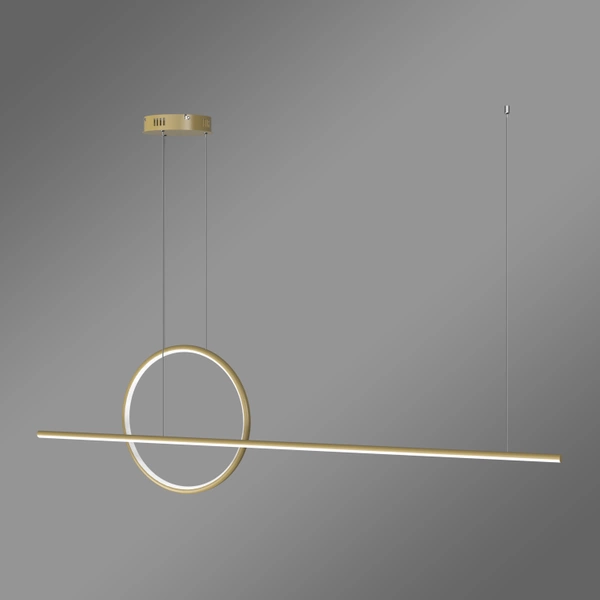 Lampa wisząca Led Geometrik 40 cm 4k złota ściemnialna triak LEDesign