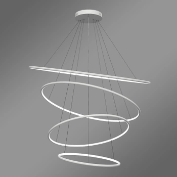 Nowoczesna lampa wisząca Led Orbit No.4 120cm biała smart barwa neutralna 4K LEDesign