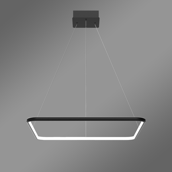Lampa wisząca Led Quadrum No.1 60 cm czarna barwa neutralna 4K LEDesign