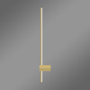 Kinkiet LED Line 80 cm złoty 3000K z pilotem lampa ścienna LEDesign