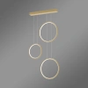 Nowoczesna lampa wisząca Led Moon No.3 złota z pilotem 4000K LEDesign