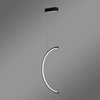 Nowoczesna lampa wisząca Led Moon No.2B 60 cm czarna barwa neutralna 4K LEDesign