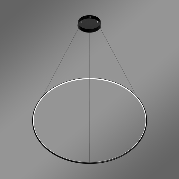 Nowoczesna lampa wisząca Led Orbit No.1 150 cm czarna smart barwa neutralna 4K LEDesign