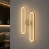 Nowoczesny kinkiet LED Led Ellipse No.2 złoty 3000K LEDesign