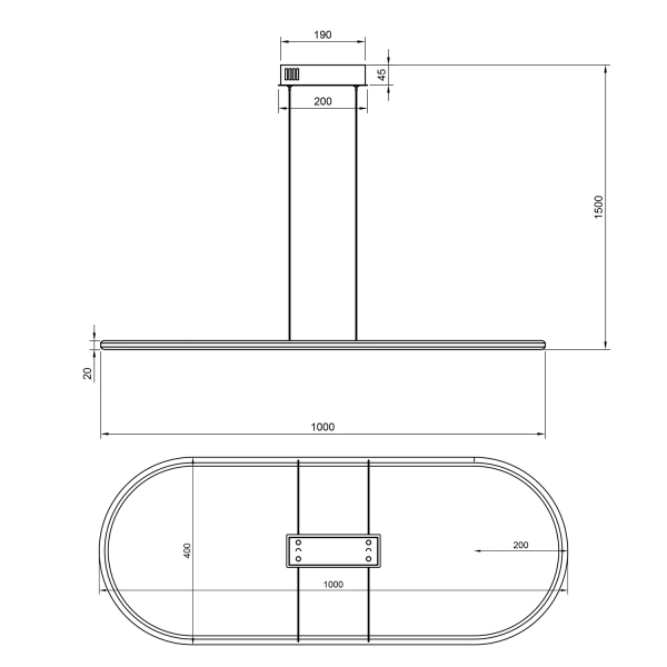 Nowoczesna lampa wisząca Led Celestial No.3 cm złota barwa neutralna 4K LEDesign