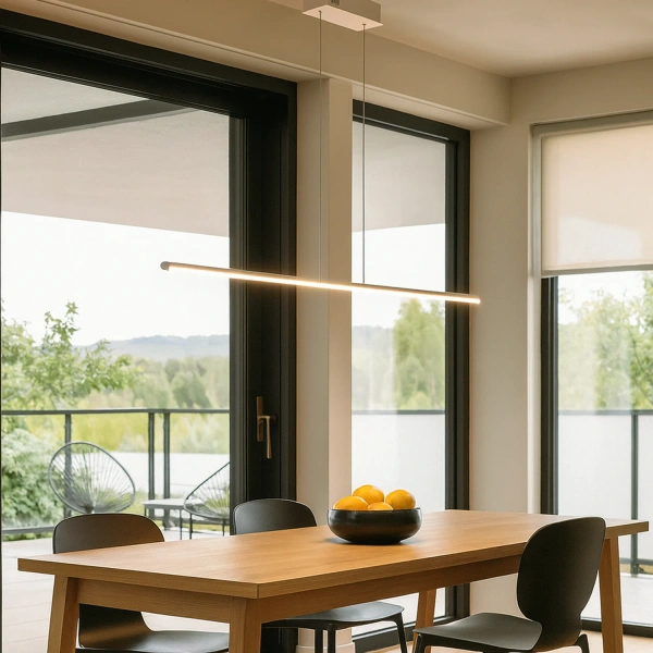 Nowoczesna lampa wisząca Led LINE 100 cm biała barwa ciepła 3K LEDesign