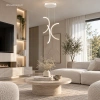 Nowoczesna lampa wisząca Led Moon No.3 40 cm biała 4000K LEDesign