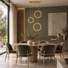 Nowoczesna lampa wisząca Led Moon No.3 złota z pilotem 3000K–6000K LEDesign