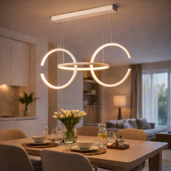 Nowoczesna lampa wisząca Led Celestial No.3 cm biała smart 3000K LEDesign