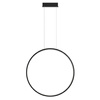 Nowoczesna lampa wisząca Led Moon 50 cm czarna 4000K pilot LEDesign