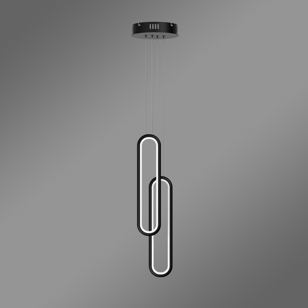 Nowoczesna lampa wisząca Led Ellipse No.2 czarna 3000K LEDesign