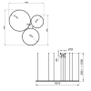 Nowoczesna lampa wisząca Led Orbit S No.3 100cm biała ściemnialna triak barwa neutralna 4K LEDesign