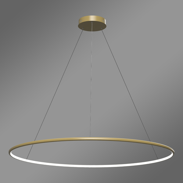 Nowoczesna lampa wisząca Led Orbit No.1 120 cm złota barwa neutralna 4K LEDesign