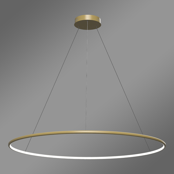 Nowoczesna lampa wisząca Led Orbit No.1 120 cm złota ściemnialna triak barwa ciepła 3K LEDesign