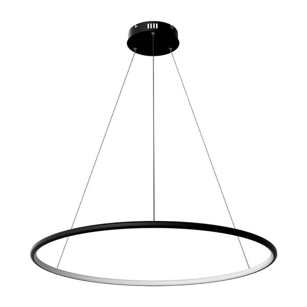 Nowoczesna lampa wisząca Led Orbit No.1 80 cm czarna barwa ciepła 3K LEDesign