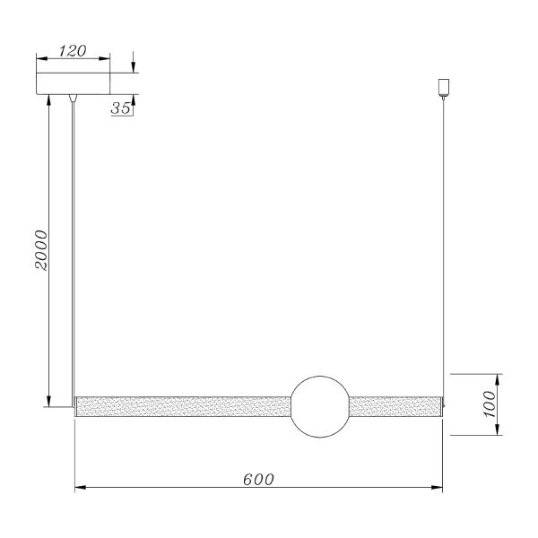 Nowoczesna lampa wisząca LED Led Solis B2 złota 3000K