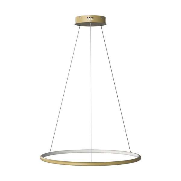 Nowoczesna lampa wisząca Led Orbit No.1 60 cm złota barwa ciepła 3K LEDesign