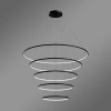 Nowoczesna lampa wisząca Led Orbit No.5 150cm czarna barwa ciepła 3K LEDesign