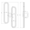 Nowoczesny kinkiet LED Led Ellipse No.2 złoty 3000K LEDesign