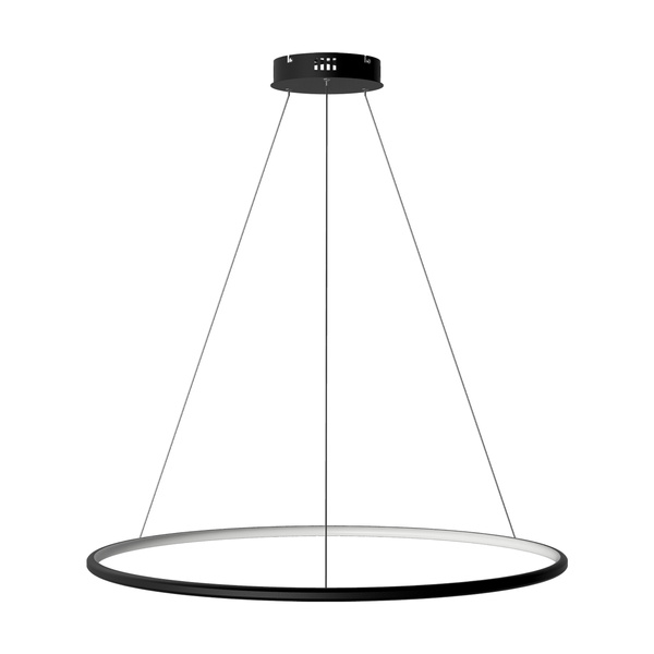 Nowoczesna lampa wisząca Led Orbit No.1 80 cm czarna barwa ciepła 3K LEDesign