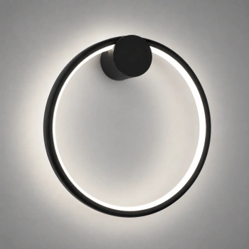 Nowoczesny kinkiet LED Moon 30 cm czarny 4000K LEDesign