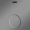 Nowoczesna lampa wisząca Led Moon 50 cm czarna 4000K pilot LEDesign