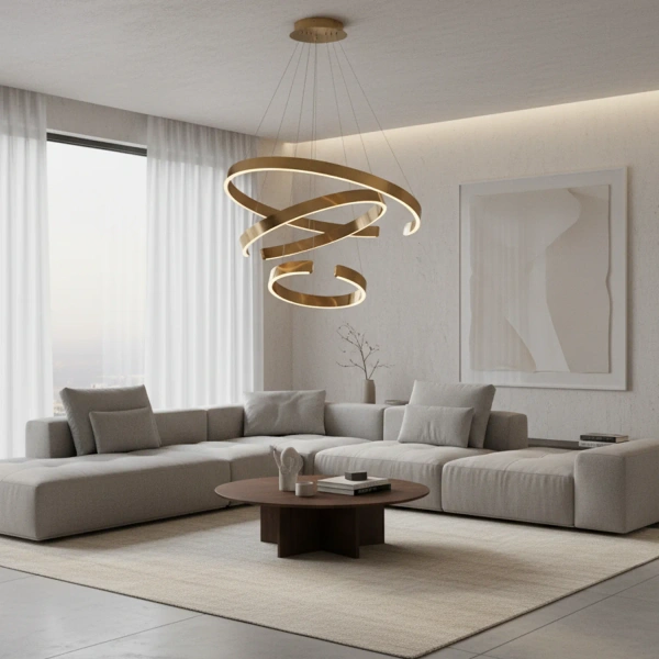 Ekskluzywna lampa wisząca Led Solaris No.3 80 ciepła barwa światła