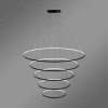 Nowoczesna lampa wisząca Led Orbit No.5 150cm czarna barwa ciepła 3K LEDesign