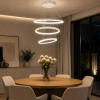 Nowoczesna lampa wisząca LED Orbit No.3 50 cm biała 3000K z pilotem LEDesign