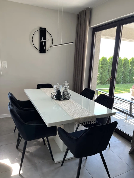 Nowoczesna lampa wisząca Led LINE 60 cm czarna barwa ciepła 3K LEDesign