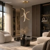 Nowoczesna lampa wisząca Led Moon No.3 40 cm złota smart 4000K LEDesign