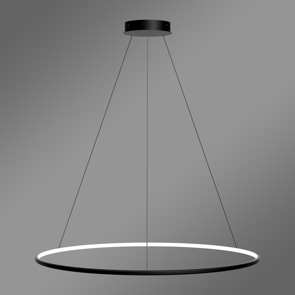Nowoczesna lampa wisząca Led Orbit No.1 100 cm czarna smart barwa ciepła 3K LEDesign