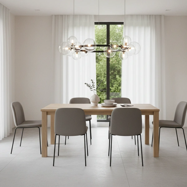 Nowoczesna lampa Glass Orbit ze szklanymi kulami