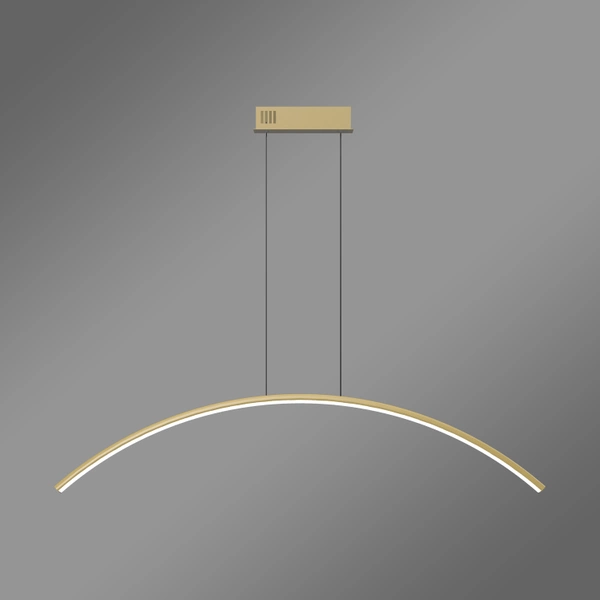 Nowoczesna lampa wisząca Led LINE No.2 60 cm złota barwa neutralna 4K LEDesign