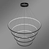 Nowoczesna lampa wisząca Led Orbit No.4 120cm czarna barwa ciepła 3K LEDesign