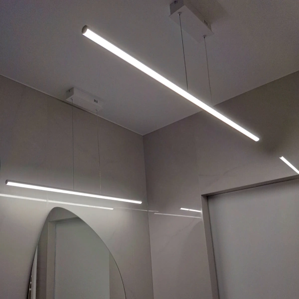 Nowoczesna lampa wisząca Led LINE 80 cm biała barwa ciepła 3K LEDesign