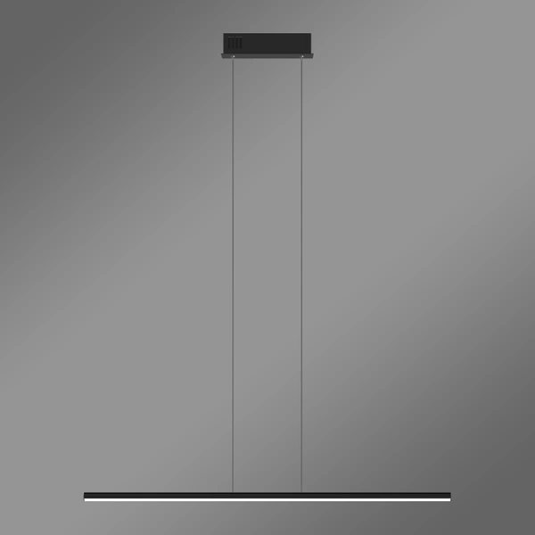 Nowoczesna lampa wisząca Led LINE 60 cm czarna barwa ciepła 3K LEDesign