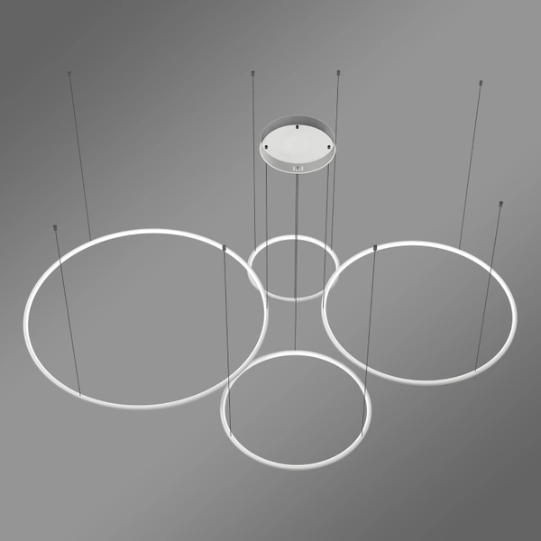 Nowoczesna lampa wisząca Led Orbit S No.4 100cm biała ściemnialna triak barwa ciepła 3K LEDesign