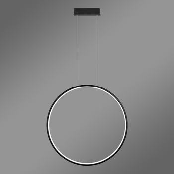 Nowoczesna lampa wisząca Led Moon 50 cm czarna 4000K pilot LEDesign