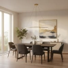 Nowoczesna lampa wisząca Led Orbit No.1 150 cm złota barwa ciepła 3K LEDesign