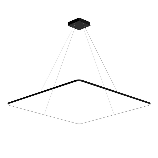 Lampa wisząca Led Quadrum No.1 120 cm czarna barwa neutralna 4K LEDesign