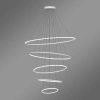 Nowoczesna lampa wisząca Led Orbit No.5 120cm biała ściemnialna triak barwa neutralna 4K LEDesign