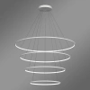 Nowoczesna lampa wisząca Led Orbit No.4 120cm biała ściemnialna triak barwa ciepła 3K LEDesign