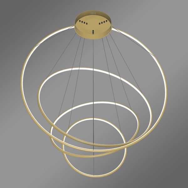 Nowoczesna lampa wisząca Led Orbit No.4 120cm złota barwa ciepła 3K LEDesign