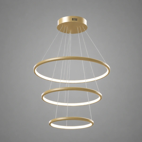 Nowoczesna lampa wisząca Led Orbit No.3 50 cm złota 3000K LEDesign