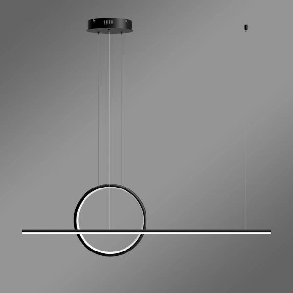 Nowoczesna lampa wisząca Led Geometrik 3 30 cm czarna smart 3000K LEDesign