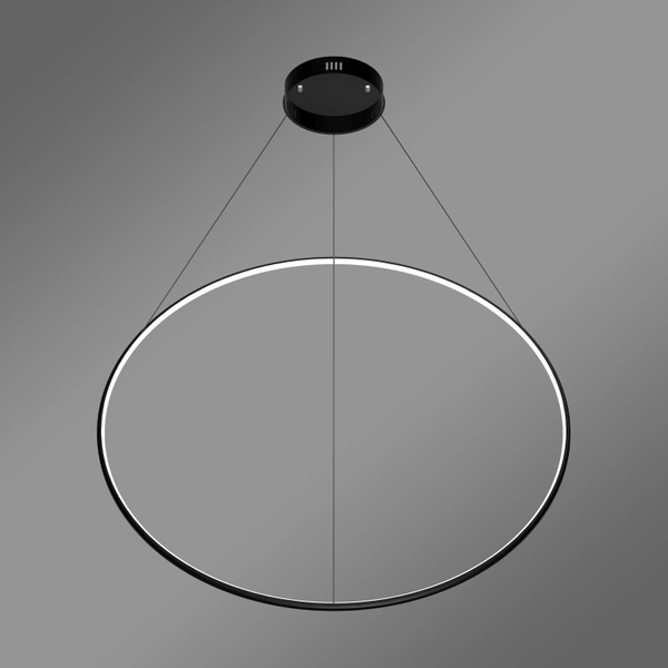 Nowoczesna lampa wisząca Led Orbit No.1 120 cm czarna smart barwa neutralna 4K LEDesign