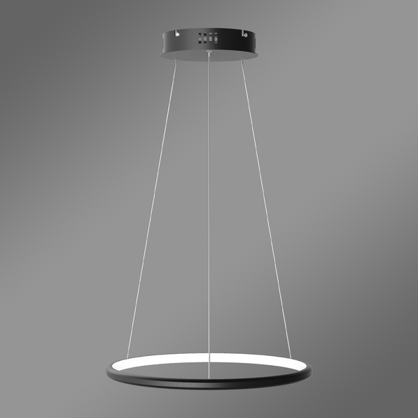 Nowoczesna lampa wisząca Led Orbit No.1 40 cm czarna barwa ciepła 3K  LEDesign