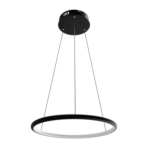 Nowoczesna lampa wisząca Led Orbit No.1 40 cm czarna ściemnialna triak barwa neutralna 4K LEDesign