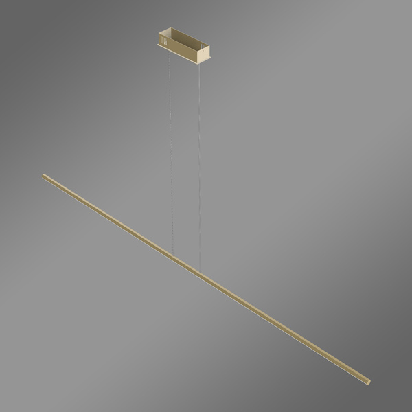 Nowoczesna Lampa wisząca Led LINE 180 cm złota z pilotem 3000K LEDesign